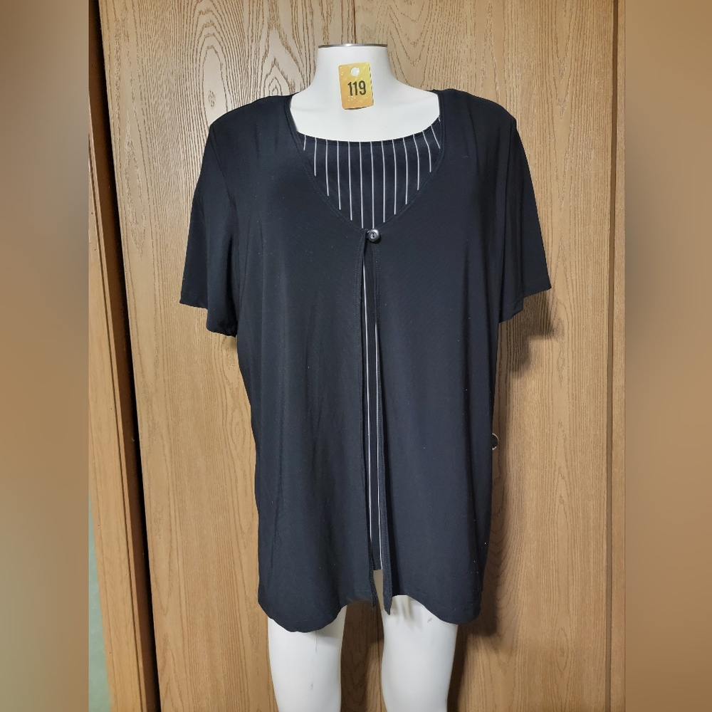 STUDIO 1940 3XL Black Blouse